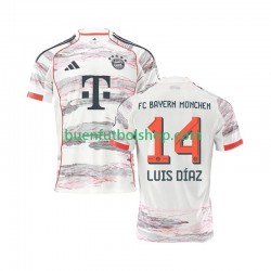 Camiseta de Fútbol Bayern de Múnich Luis Diaz 14 2025-2026 Segunda Equipación Manga Corta Hombre
