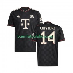 Camiseta de Fútbol Bayern de Múnich Luis Diaz 14 2025-2026 Tercera Equipación Manga Corta Hombre