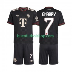 Camiseta de Fútbol Bayern de Múnich Serge Gnabry 7 2025-2026 Tercera Equipación Manga Corta Niño