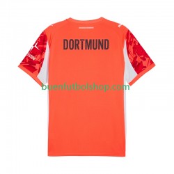 Camiseta de Fútbol Borussia Dortmund Portero 2025-2026 Segunda Equipación Manga Corta Hombre
