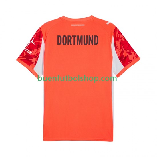 Camiseta de Fútbol Borussia Dortmund Portero 2025-2026 Segunda Equipación Manga Corta Hombre