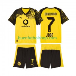 Camiseta de Fútbol Borussia Dortmund Jobe Bellingham 7 2025-2026 Primera Equipación Manga Corta Niño
