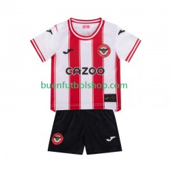 Camiseta de Fútbol Brentford 2025-2026 Primera Equipación Manga Corta Niño