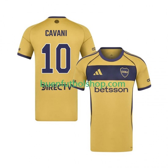 Camiseta de Fútbol CA Boca Juniors Edinson Cavani 10 2025-2026 Segunda Equipación Manga Corta Hombre