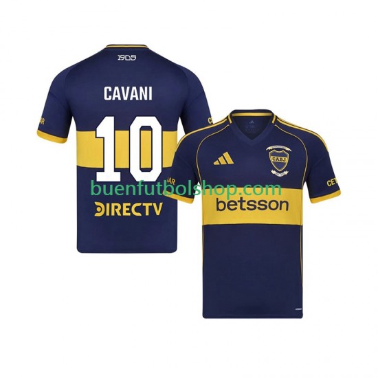 Camiseta de Fútbol CA Boca Juniors Edinson Cavani 10 2025-2026 Primera Equipación Manga Corta Hombre