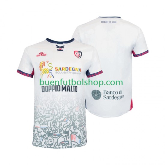 Camiseta de Fútbol Cagliari 2025-2026 Segunda Equipación Manga Corta Hombre