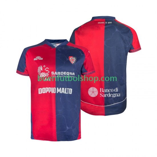 Camiseta de Fútbol Cagliari 2025-2026 Primera Equipación Manga Corta Hombre