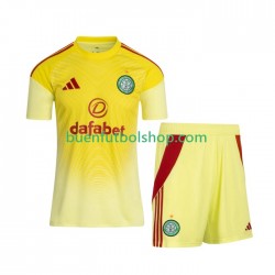 Camiseta de Fútbol Celtic Portero FC 2025-2026 Primera Equipación Manga Corta Niño