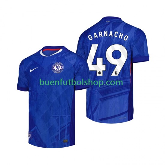 Camiseta de Fútbol Chelsea Alejandro Garnacho 49 2025-2026 Primera Equipación Manga Corta Hombre