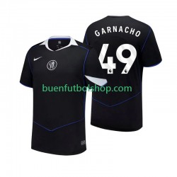 Camiseta de Fútbol Chelsea Alejandro Garnacho 49 2025-2026 Tercera Equipación Manga Corta Hombre Camiseta de Fútbol Chelsea Alejandro Garnacho 49 2025-2026 Tercera Equipación Manga Corta Hombre