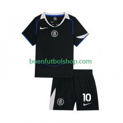Camiseta de Fútbol Chelsea Cole Palmer 10 2025-2026 Tercera Equipación Manga Corta Niño