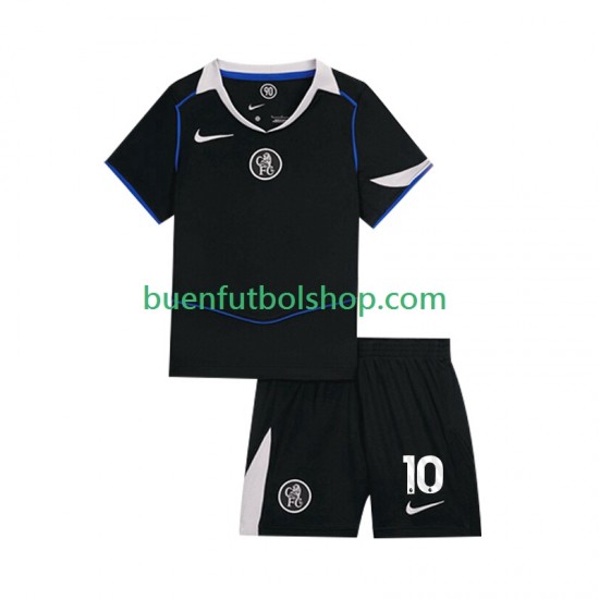 Camiseta de Fútbol Chelsea Cole Palmer 10 2025-2026 Tercera Equipación Manga Corta Niño