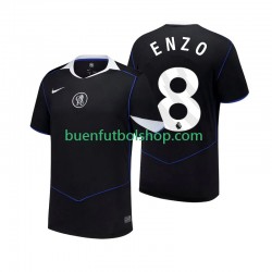 Camiseta de Fútbol Chelsea Enzo Fernandez 8 2025-2026 Tercera Equipación Manga Corta Hombre