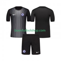 Camiseta de Fútbol Chelsea Portero 2025-2026 Primera Equipación Manga Corta Niño