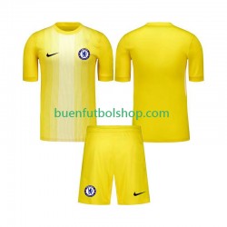 Camiseta de Fútbol Chelsea Portero 2025-2026 Tercera Equipación Manga Corta Niño