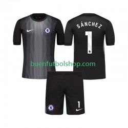 Camiseta de Fútbol Chelsea Portero Robert Sanchez 1 2025-2026 Primera Equipación Manga Corta Niño