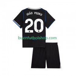 Camiseta de Fútbol Chelsea Joao Pedro 20 2025-2026 Tercera Equipación Manga Corta Niño