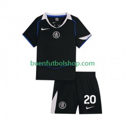Camiseta de Fútbol Chelsea Joao Pedro 20 2025-2026 Tercera Equipación Manga Corta Niño