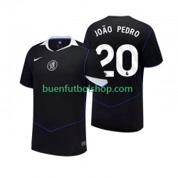 Camiseta de Fútbol Chelsea Joao Pedro 20 2025-2026 Tercera Equipación Manga Corta Hombre