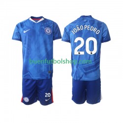 Camiseta de Fútbol Chelsea joao pedro 20 2025-2026 Primera Equipación Manga Corta Niño