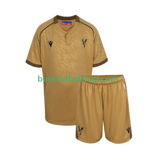 Camiseta de Fútbol Crystal Palace 2025-2026 Segunda Equipación Manga Corta Niño