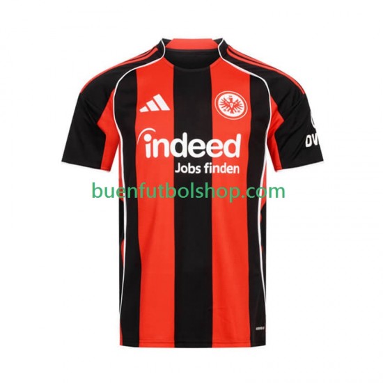Camiseta de Fútbol Eintracht Frankfurt 2025-2026 Primera Equipación Manga Corta Hombre