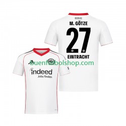 Camiseta de Fútbol Eintracht Frankfurt Mario Gotze 27 2025-2026 Segunda Equipación Manga Corta Hombre