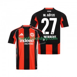 Camiseta de Fútbol Eintracht Frankfurt Mario Gotze 27 2025-2026 Primera Equipación Manga Corta Hombre