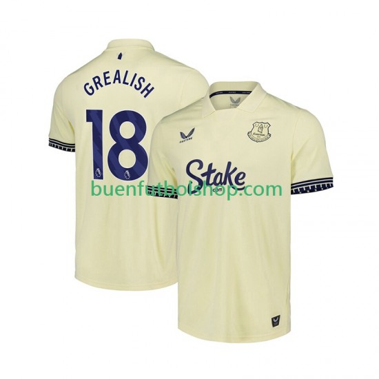 Camiseta de Fútbol Everton Jack Grealish 18 2025-2026 Segunda Equipación Manga Corta Hombre