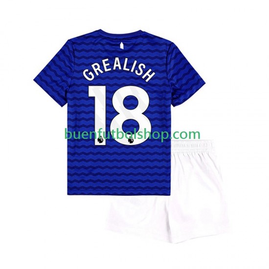 Camiseta de Fútbol Everton Jack Grealish 18 2025-2026 Primera Equipación Manga Corta Niño