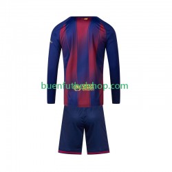 Camiseta de Fútbol FC Barcelona 2025-2026 Primera Equipación Manga Larga Niño