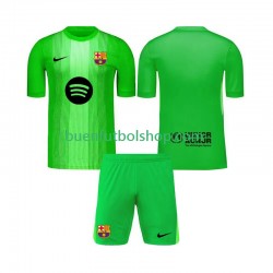 Camiseta de Fútbol FC Barcelona Portero 2025-2026 Primera Equipación Manga Corta Niño