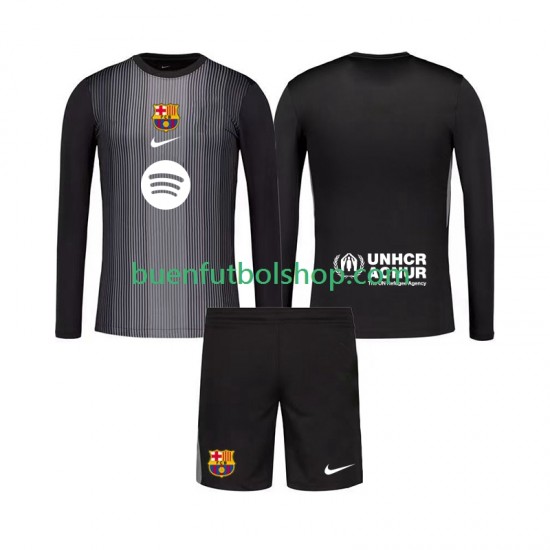 Camiseta de Fútbol FC Barcelona Portero 2025-2026 Tercera Equipación Manga Larga Niño