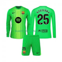 Camiseta de Fútbol FC Barcelona Portero Szczesny 25 2025-2026 Primera Equipación Manga Larga Niño Camiseta de Fútbol FC Barcelona Portero Szczesny 25 2025-2026 Primera Equipación Manga Larga Niño