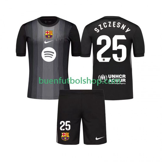 Camiseta de Fútbol FC Barcelona Portero Szczesny 25 2025-2026 Tercera Equipación Manga Corta Niño