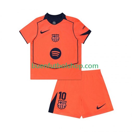 Camiseta de Fútbol FC Barcelona Lamine Yamal 10 UCL 2025-2026 Tercera Equipación Manga Corta Niño