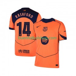 Camiseta de Fútbol FC Barcelona Marcus Rashford 14 UCL 2025-2026 Tercera Equipación Manga Corta Hombre