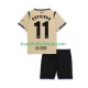 Camiseta de Fútbol FC Barcelona Raphinha 11 UCL 2025-2026 Segunda Equipación Manga Corta Niño