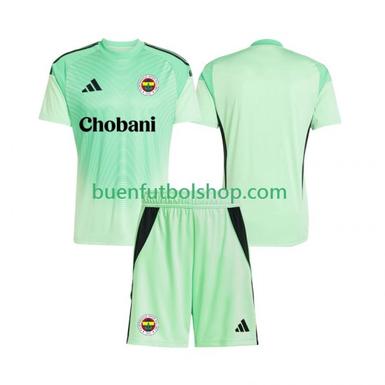 Camiseta de Fútbol Portero Fenerbahce 2025-2026 Segunda Equipación Manga Corta Niño