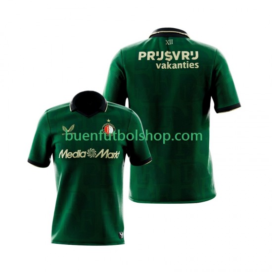 Camiseta de Fútbol Feyenoord Rotterdam 2025-2026 Cuarta Equipación Manga Corta Hombre