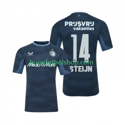 Camiseta de Fútbol Feyenoord Rotterdam Sem Steijn 14 2025-2026 Segunda Equipación Manga Corta Hombre
