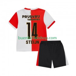Camiseta de Fútbol Feyenoord Rotterdam Sem Steijn 14 2025-2026 Primera Equipación Manga Corta Niño