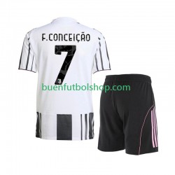 Camiseta de Fútbol Juventus Francisco Conceicao 7 2025-2026 Primera Equipación Manga Corta Niño