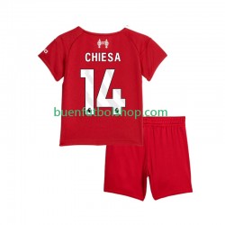 Camiseta de Fútbol Liverpool Federico Chiesa 14 2025-2026 Primera Equipación Manga Corta Niño