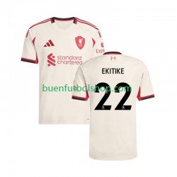 Camiseta de Fútbol Liverpool Hugo Ekitike 22 2025-2026 Segunda Equipación Manga Corta Hombre