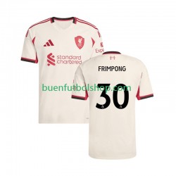 Camiseta de Fútbol Liverpool Jeremie Frimpong 30 2025-2026 Segunda Equipación Manga Corta Hombre