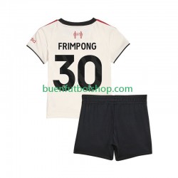 Camiseta de Fútbol Liverpool Jeremie Frimpong 30 2025-2026 Segunda Equipación Manga Corta Niño