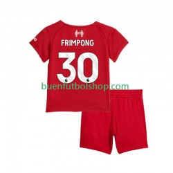 Camiseta de Fútbol Liverpool Jeremie Frimpong 30 2025-2026 Primera Equipación Manga Corta Niño