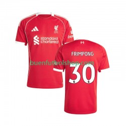 Camiseta de Fútbol Liverpool Jeremie Frimpong 30 2025-2026 Primera Equipación Manga Corta Hombre
