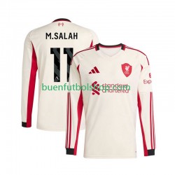Camiseta de Fútbol Liverpool Mohamed Salah 11 2025-2026 Segunda Equipación Manga Larga Hombre Camiseta de Fútbol Liverpool Mohamed Salah 11 2025-2026 Segunda Equipación Manga Larga Hombre
